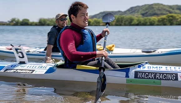 Man keeping active as a way to prevent a stoke