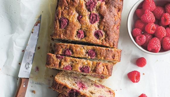 Gluten-Free Banana Raspberry Nut Loaf